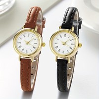 Montre à quartz pour femme Fenyi, style minimaliste vintage, bracelet fin en cuir, chiffres romains, vente en gros