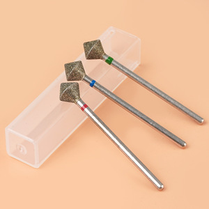 Foret à ongles en forme de losange de grande taille pour machine à manucure électrique, ponçage des cuticules, forets à ongles professionnels pour salon - Product Image 3