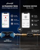 Système de Détection de Fuites d'Eau Intelligent de Qualité Commerciale en Gros avec Contrôle par Application et Surveillance des Fuites en Temps Réel pour Usage Domestique et Bâtiment