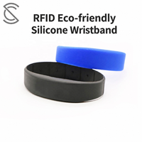 Pulsera RFID de Silicona Ecológica de 13.56MHz, Resistente al Agua, con Logotipo Personalizado, Multiusos, Venta al Por Mayor para Eventos y Promociones