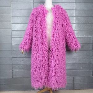 Nouvelle Collection Hiver – Manteau Long en Fausse Fourrure pour Femme – Style Polyvalent Haut de Gamme – <span class=keywords><strong>Trench</strong></span> Uni avec Fermeture Éclair – Idéal Maternité - Product Image 1