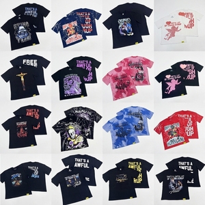 T-shirt <span class=keywords><strong>de</strong></span> luxe <span class=keywords><strong>de</strong></span> marque <span class=keywords><strong>de</strong></span> créateur Streetwear personnalisé en gros avec l'impression 'C'EST UN ÉNORME AMOUNT <span class=keywords><strong>DE</strong></span> SIROP POUR TISSUS', pour hommes - Product Image 1