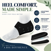 Protections de talon en gel, coussinets de talon pour la tenue prolongée debout, soulagement de l'épine calcanéenne, fasciite plantaire, talons fendillés, tendinite d'Achille