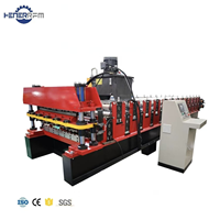 Máquina Formadora de Rollos de Paneles de Lámina Metálica IBR Tr4 Tr5, Teja Glaseada para Techo Trapezoidal Corrugado de Doble Capa Hener