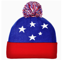 Nouveau bonnet tricoté avec drapeau des Seychelles pour femmes et hommes, bonnet à pompon, bonnet chaud d'hiver, doux, extensible, pas cher, vente en gros personnalisée