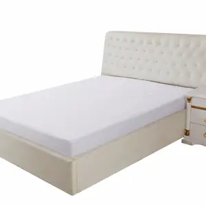 Housse de protection de matelas en jersey polyester 100%, drap-housse étanche, anti-poussière et anti-acariens, bon marché, tissu TPU