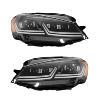 Pour Golf 7 2013-2017, mise à niveau des phares LED, température 8000K, nouveau GTI 12V 72W, compatible avec les automobiles VW