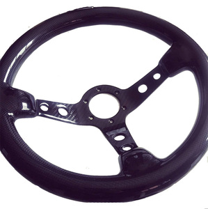 <span class=keywords><strong>Volant</strong></span> intérieur pour voiture en fibre de carbone personnalisée Finition chinoise Matériau de tissage performant Brillant - Product Image 3