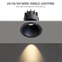 Mini 7W 12W 18W monté en surface Led Downlight moulage sous pression en aluminium Spot Led Plafond Downlights