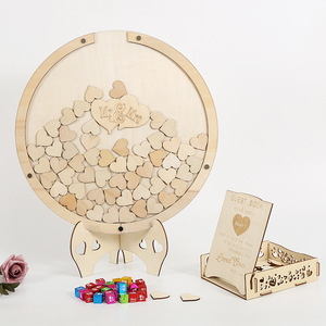 Livre d'or alternatif en forme <span class=keywords><strong>de</strong></span> cœur pour <span class=keywords><strong>mariage</strong></span>, tableau <span class=keywords><strong>de</strong></span> signature en bois pour <span class=keywords><strong>table</strong></span> <span class=keywords><strong>de</strong></span> réception, souvenir rustique pour message des invités d'anniversaire - Product Image 3