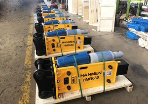 680 Box Type Hydraulic Breaker <strong>4</strong> - 7 Ton for All 68 mm <strong>Chisel</strong> Excavators - Product Image 4