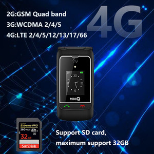 Tiq Mini <span class=keywords><strong>Q5</strong></span> Lật Điện Thoại Hỗ Trợ Cho Google 4G Hệ Thống Android Màn Hình Kép Điện Thoại Thông Minh Chỉ Sử Dụng Trong Hoa Kỳ - Product Image 5