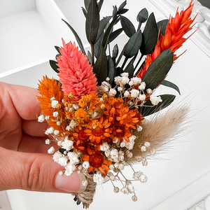 Mini <span class=keywords><strong>Bouquet</strong></span> Floral à Boutonnière <span class=keywords><strong>Fleurs</strong></span> <span class=keywords><strong>Séchées</strong></span> Boutonnière pour Garçon d'Honneur, Boutonnière, Verdure, <span class=keywords><strong>Automne</strong></span>, Mariage - Product Image 5