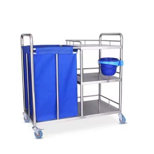 Hot Selling Hospital Nursing Cleaning <strong>Trolley</strong> <strong>Dressing</strong> <strong>Trolley</strong> Hospital Furniture Linen Cart - Product Image 3