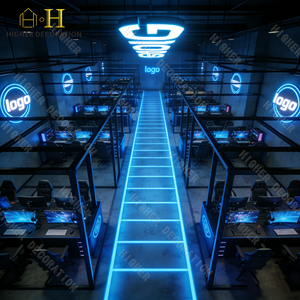 โต๊ะคอมพิวเตอร์สำหรับคลับเกมส์แบบหนัก ทนทาน เฟอร์นิเจอร์คลับเกมส์ระดับพรีเมียม และร้านอินเทอร์เน็ตคาเฟ่แนวอีสปอร์ตที่ทันสมัย รวมถึงเฟอร์นิเจอร์บาร์ - Product Image 4
