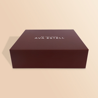 Wholesale Luxury Cardboard Paper Gift Packaging Coated Foldable Magnetic Paper Boxes