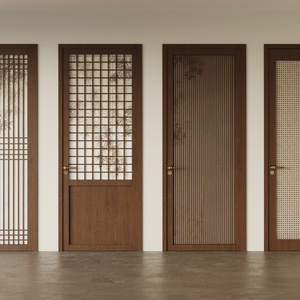 Portes intérieures en panneaux de fibres à densité moyenne (MDF) de style minimaliste, finition personnalisée, insonorisées - Product Image 5