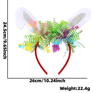 ที่คาดผมรูปกระต่ายอีสเตอร์ DAMAI ที่คาดผมกระต่ายสำหรับผู้หญิง เด็กผู้หญิง และเด็ก ที่คาดผมกระต่ายสำหรับผู้หญิง ไม่ลื่น ตกแต่งศีรษะรูปกระต่าย - Product Image 6