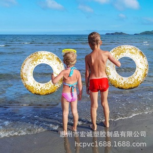 Pelota de PVC ultra transparente con brillantina de 40 cm, juguete inflable de playa para niños y adultos, para jugar en el agua - Product Image 2