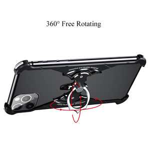 Nuevo 360 grados <span class=keywords><strong>de</strong></span> rotación bate anillo <span class=keywords><strong>de</strong></span> Metal <span class=keywords><strong>de</strong></span> aluminio teléfono caso <span class=keywords><strong>de</strong></span> cubierta <span class=keywords><strong>de</strong></span> parachoques para <span class=keywords><strong>iPhone</strong></span> 11 Pro - Product Image 4