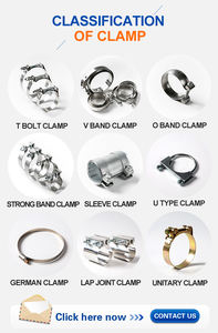 Penjepit mufler pipa knalpot mobil, klem pita kuat baja tahan karat kualitas tinggi kinerja Universal - Product Image 5