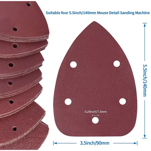 US Local Stock 84pcs 5-Hole Mouse Detail Sander Sandpaper 40-320 Grit Sanding <b>Abrasive</b> <b>Tools</b> Ships 24H - Product Image 4