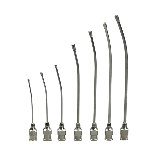 Hot Selling Stainless Steel Mouse Gastric Lavage Device With Straight and Curved Needles 8-20G Dispenser Syringe Needle