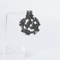 Collier pendentif amulette rond creux en acier inoxydable avec visage de l'Odin, dieu nordique viking, pour homme, style vintage, gothique, punk, motard, bijoux audacieux