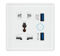 Tuya Wifi Smart Switch avec prise de charge rapide USB Type-C Smart Switch fonctionne avec Alexa Google Home Yandex Voice Control