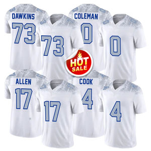 2025 Nieuwe Rivaliteit Mannen 17 Josh Allen Voetbaltruien 97 Joey Bosa 0 Keon Coleman 73 Dion Dawkins 4 James Cook Gestikte S-3XL - Product Image 1