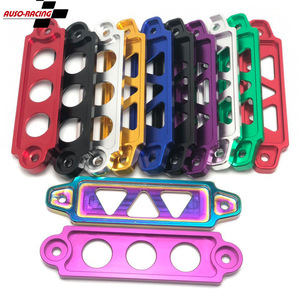 Support de batterie en aluminium Auso-Racing, à trois trous, court, universel, pour voiture - Product Image 1