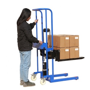 カスタマイズ可能な400kg1.3m手動油圧スタッカー小型電動フォークリフトパレットスタッカーバッテリー付き - Product Image 2