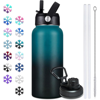 Bouteille isotherme sous vide en acier inoxydable 40 oz, double paroi, anti-fuite 48h, pour pochette de transport, sport, eau bouillante, sûre
