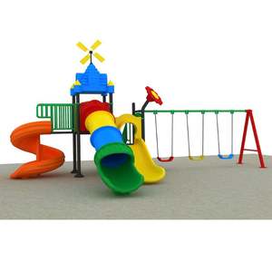 Équipement de jeux pour enfants en bois jeux de stationnement extérieurs pour enfants eau utilisée aire de jeux pour toboggan extérieur - Product Image 5