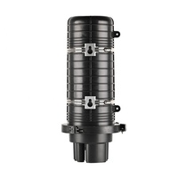 FTTH Fiber Closure 1 Inlet 4 Outlet Dome Type Fiber Optic Cable Joint Box Vertical Splice Closure for FTTH Wall & Pole Mounted