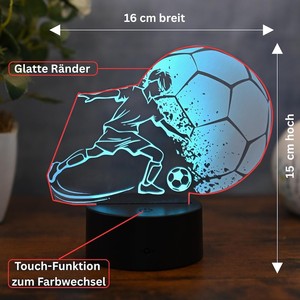 3D Basketball <b>Remote</b> Control 16 Color USB Powered Lamp Night for Bedroom Football - Product Image 4