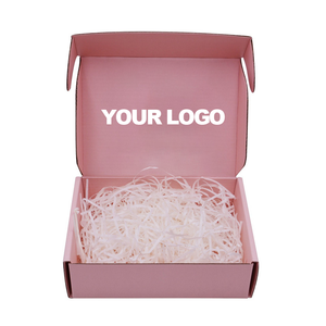 Wholesale Custom Size Eco Friendly Printed Blank Colored Pink Packaging Mailer <b>Boxes</b> Corrugated Shipping Box With Log - Product Image 4