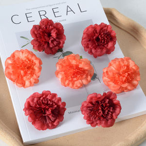 Fermaglio per Capelli con Fiore di Garofano Artificiale, Artigianato Fatto a Mano, Stile Naturale, Ecologico, per Matrimoni, Celebrazioni e Casa - Product Image 2