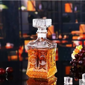 Bouteille de décanteur de <span class=keywords><strong>vin</strong></span> 500ml bouteille de liqueur en verre avec bouchon pour spiritueux whisky rhum tequila vodka liqueur - Product Image 2