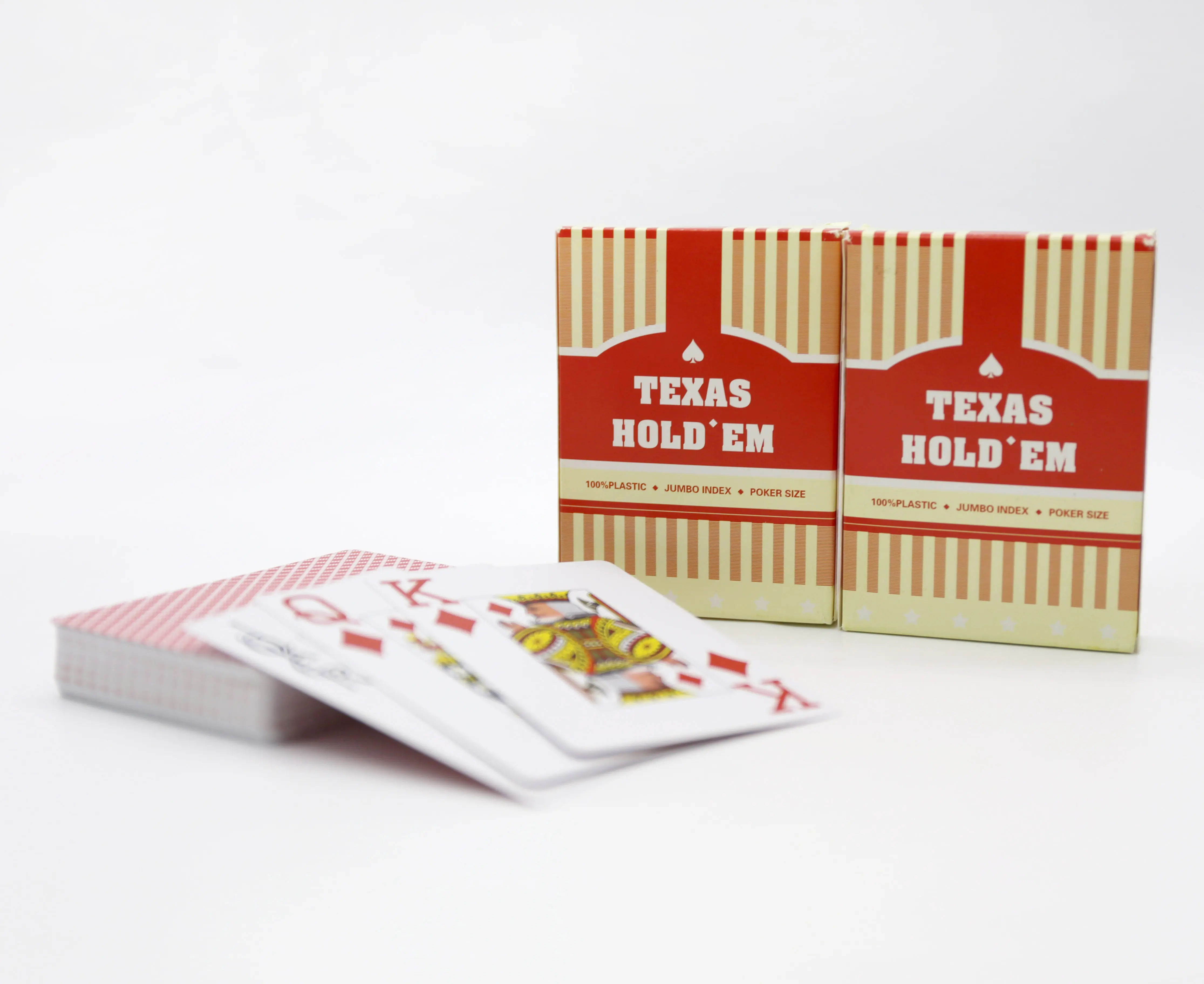 Chinese Supplier Hot Sale factory promotional plastic TEXAS playing card