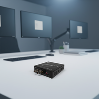 Convertisseur professionnel SDI 12G vers HDMI 2.0 bidirectionnel avec intégration et déintégration audio vidéo 4K60