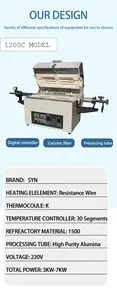 압전 도기 및 강전기 슈퍼합성용 1100c Lab 고온 고압관 노