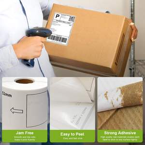 Reemplazo de etiqueta térmica directa Compatible de 4 "X 6" Dirección de franqueo de envío directo Compatible con impresora Brother QL - Product Image 3