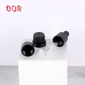 Flacon compte-gouttes en verre givré noir de 5 ml, 10 ml, 15 ml, 20 ml, 30 ml, 50 ml, 100 ml, flacon compte-gouttes pour huile noir mat, flacons d'huile d'olive, bouchons de sécurité - Product Image 3