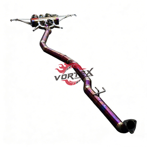 Système d'échappement léger haute performance en alliage de titane bleu brûlé Vortex pour Type-R FK8 I8 1.5T, ajustement universel 1.2mm 24 - Product Image 3