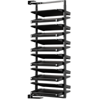 UZIA-17-5.5 Organisateur de rangement pliable à 90 degrés pour chaussures, en acier allié, tour de rangement rotative robuste, sur pied, pour entrée et chambre