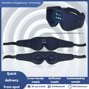 Auriculares 3D de algodón <span class=keywords><strong>suave</strong></span> con Bluetooth 5,3, reproductor de música inalámbrico, espuma viscoelástica, antifaz <span class=keywords><strong>para</strong></span> <span class=keywords><strong>dormir</strong></span>, suministro OEM - Product Image 3