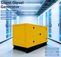 Groupe électrogène diesel silencieux 30 kW 50 kW pour hôpitaux, écoles, centres de données, avec démarrage automatique intelligent et de secours