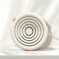 Ventilateur d'extraction mural de petite taille 6 pouces, design moderne, élimination des odeurs, ventilation