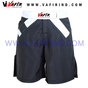 Cómodo negro poliéster Spandex MMA Fight Short personalizado impreso para hombre para el 2017 - Product Image 3